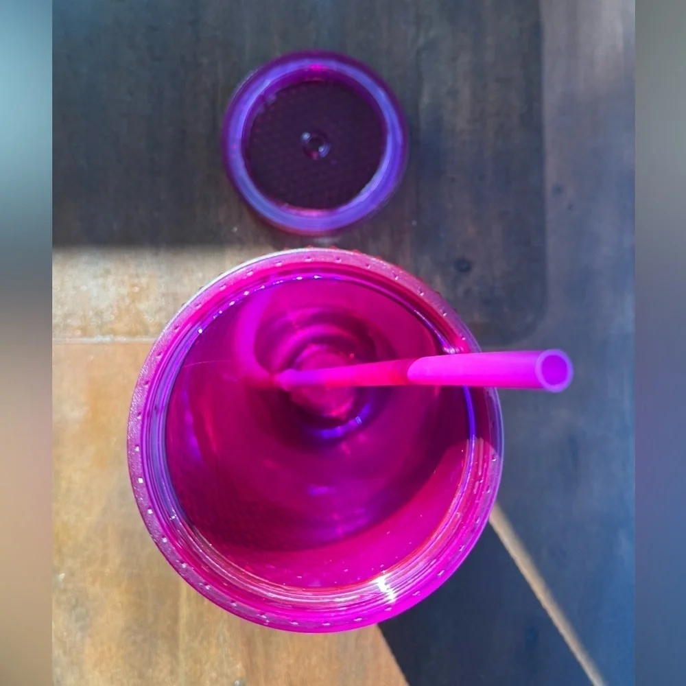 Starbucks Pink jeweled 24oz studded tumbler